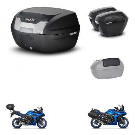 SHAD SH23 suitcases + mounting bracket SH40 trunk accessories KIT-472150