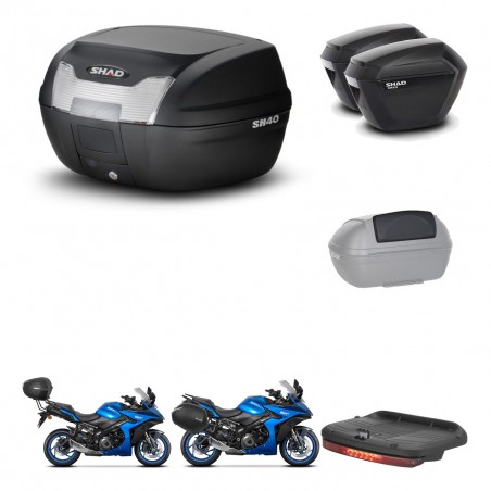 SHAD SH23 suitcases + mounting bracket SH40 trunk accessories KIT-472152