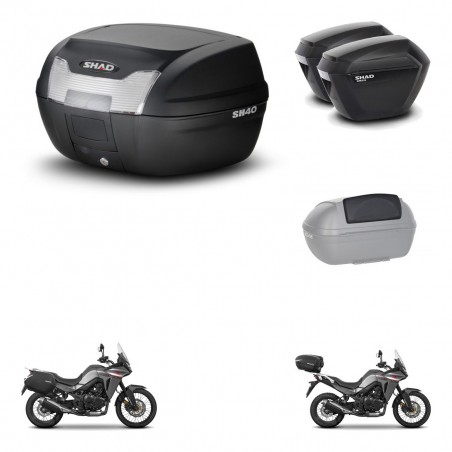 SHAD Maletas sh23 + soporte montaje baul SH40 accesorios KIT-472166
