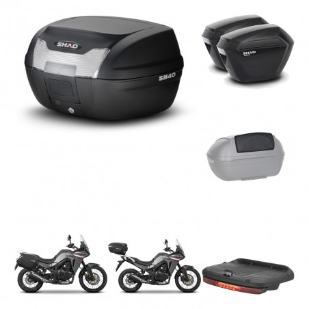 SHAD SH23 suitcases + mounting bracket SH40 trunk accessories KIT-472168