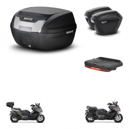 SHAD Maletas sh23 + soporte montaje baul SH40 accesorios KIT-472196