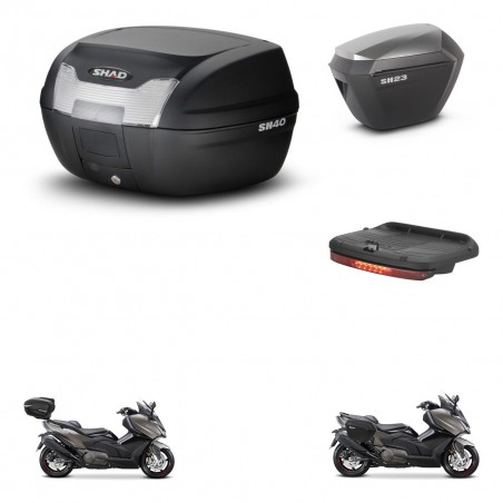 SHAD Maletas sh23 alu + soporte montaje baul SH40 accesorios KIT-472197