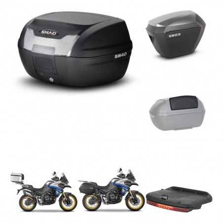 SHAD Maletas sh23 alu + soporte montaje baul SH40 accesorios KIT-472209