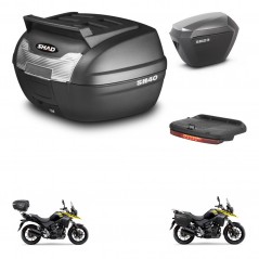 SHAD Maletas sh23 alu + soporte montaje baul SH40 parrilla superior accesorios KIT-472213