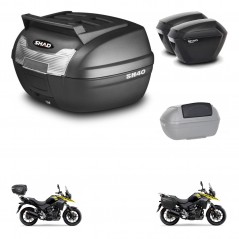 SHAD SH23 suitcases + mounting bracket SH40 trunk top grill accessories KIT-472214