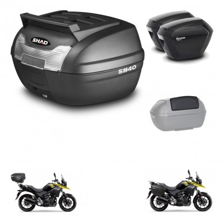 SHAD Maletas sh23 + soporte montaje baul SH40 parrilla superior accesorios KIT-472214