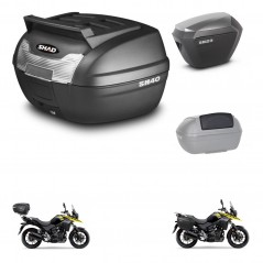 SHAD SH23 alu suitcases + mounting bracket SH40 top grill trunk accessories KIT-472215