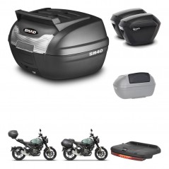SHAD SH23 suitcases + mounting bracket SH40 trunk top grill accessories KIT-472224