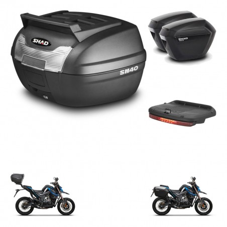 SHAD Maletas sh23 + soporte montaje baul SH40 parrilla superior accesorios KIT-472228