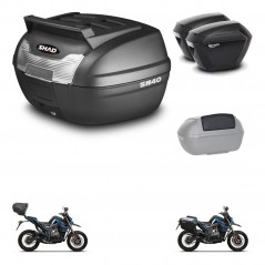 SHAD SH23 suitcases + mounting bracket SH40 trunk top grill accessories KIT-472230