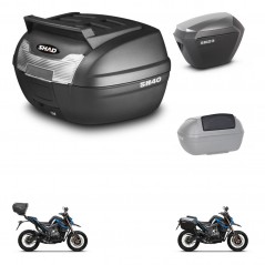 SHAD Maletas sh23 alu + soporte montaje baul SH40 parrilla superior accesorios KIT-472231