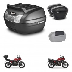 SHAD SH23 suitcases + mounting bracket SH40 trunk top grill accessories KIT-472246