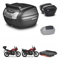 SHAD SH23 suitcases + mounting bracket SH40 trunk top grill accessories KIT-472248
