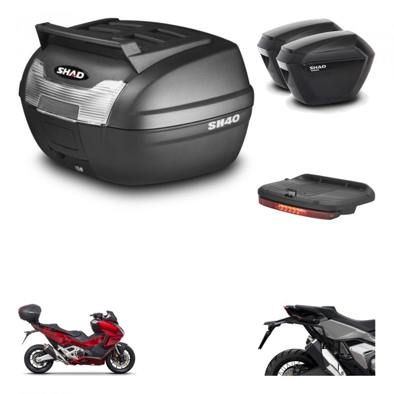 SHAD Maletas sh23 + soporte montaje baul SH40 parrilla superior accesorios KIT-472268