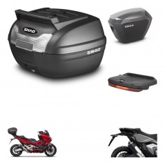 SHAD Maletas sh23 alu + soporte montaje baul SH40 parrilla superior accesorios KIT-472269