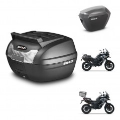 SHAD Maletas sh23 alu + soporte montaje baul SH40 parrilla superior KIT-472275