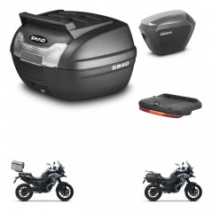 SHAD Maletas sh23 alu + soporte montaje baul SH40 parrilla superior accesorios KIT-472277