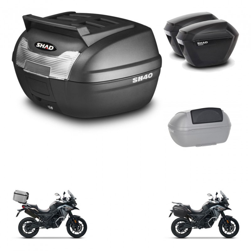 SHAD Maletas sh23 + soporte montaje baul SH40 parrilla superior accesorios KIT-472278