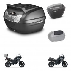 SHAD SH23 alu suitcases + mounting bracket SH40 top grill trunk accessories KIT-472279