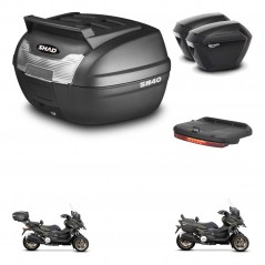 SHAD Maletas sh23 + soporte montaje baul SH40 parrilla superior accesorios KIT-472284