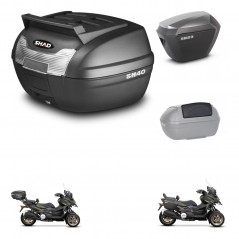 SHAD SH23 alu suitcases + mounting bracket SH40 top grill trunk accessories KIT-472287