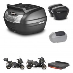 SHAD Maletas sh23 + soporte montaje baul SH40 parrilla superior accesorios KIT-472288
