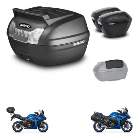 SHAD Maletas sh23 + soporte montaje baul SH40 parrilla superior accesorios KIT-472294