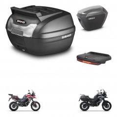 SHAD Maletas sh23 alu + soporte montaje baul SH40 parrilla superior accesorios KIT-472301