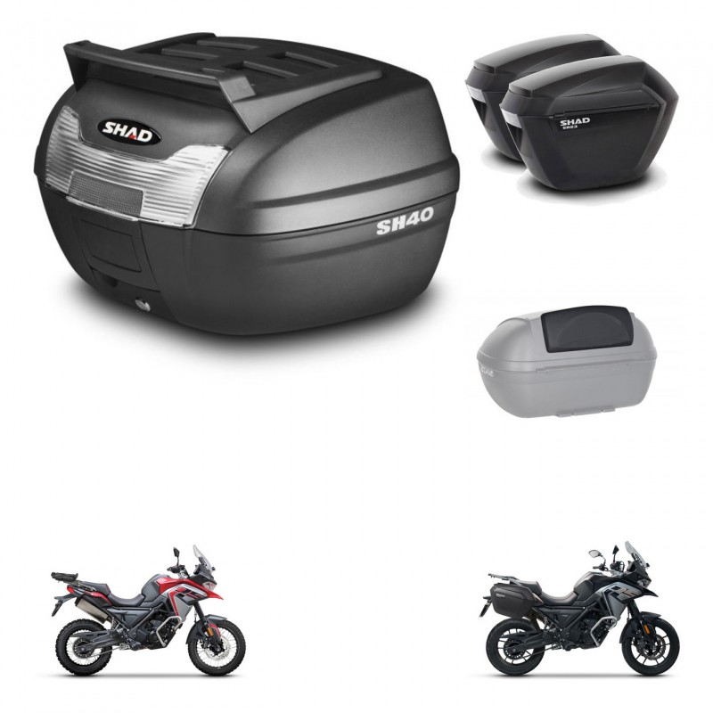 SHAD Maletas sh23 + soporte montaje baul SH40 parrilla superior accesorios KIT-472302