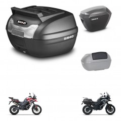 SHAD Maletas sh23 alu + soporte montaje baul SH40 parrilla superior accesorios KIT-472303