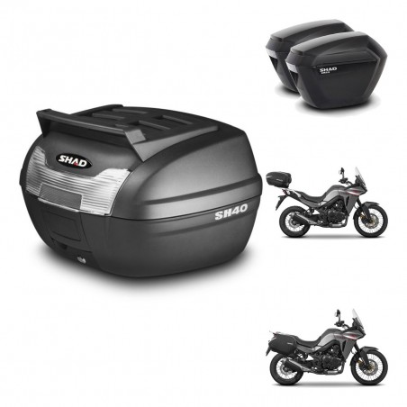 SHAD Maletas sh23 + soporte montaje baul SH40 parrilla superior KIT-472306