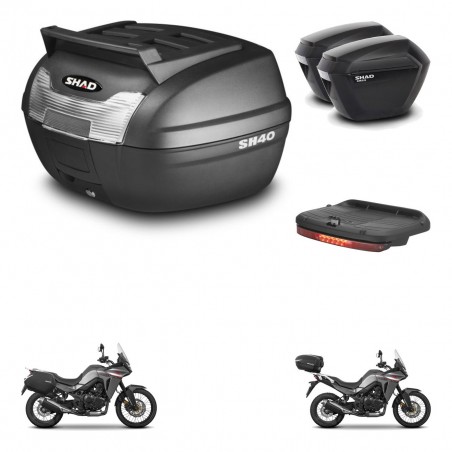 SHAD SH23 suitcases + mounting bracket SH40 trunk top grill accessories KIT-472308