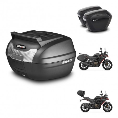 SHAD Maletas sh23 + soporte montaje baul SH40 parrilla superior KIT-472314
