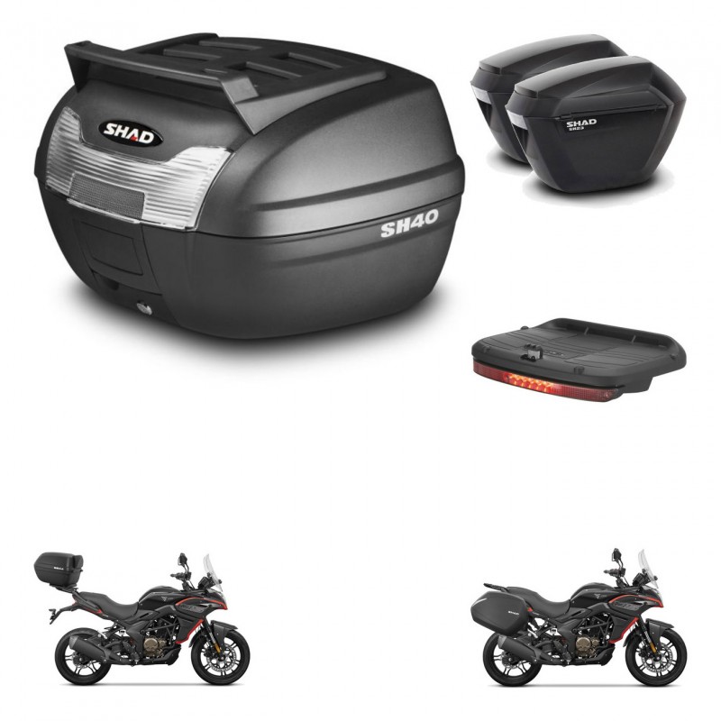 SHAD Maletas sh23 + soporte montaje baul SH40 parrilla superior accesorios KIT-472316
