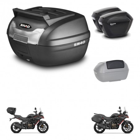 SHAD SH23 suitcases + mounting bracket SH40 trunk top grill accessories KIT-472318