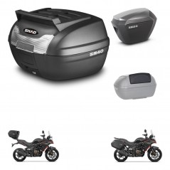 SHAD SH23 alu suitcases + mounting bracket SH40 top grill trunk accessories KIT-472319