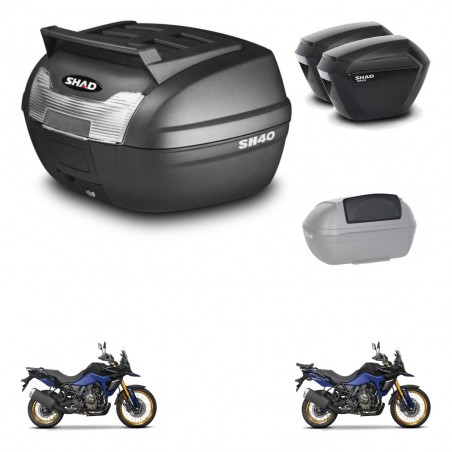 SHAD Maletas sh23 + soporte montaje baul SH40 parrilla superior accesorios KIT-472326