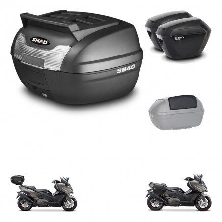 SHAD Maletas sh23 + soporte montaje baul SH40 parrilla superior accesorios KIT-472342