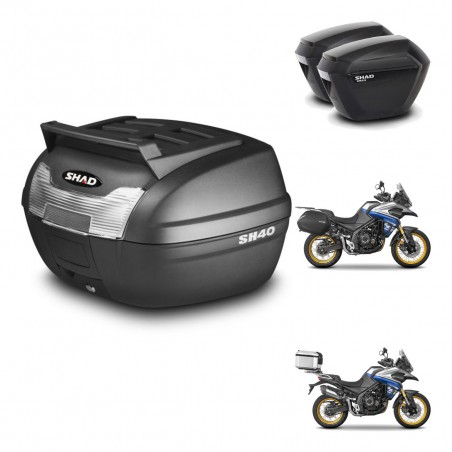 SHAD Maletas sh23 + soporte montaje baul SH40 parrilla superior KIT-472346