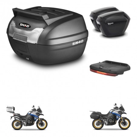 SHAD Maletas sh23 + soporte montaje baul SH40 parrilla superior accesorios KIT-472348