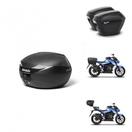 SHAD Maletas sh23 + soporte montaje Baul maleta KIT-472356