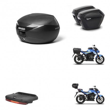 SHAD SH23 suitcases + mounting bracket suitcase trunk accessories KIT-472362