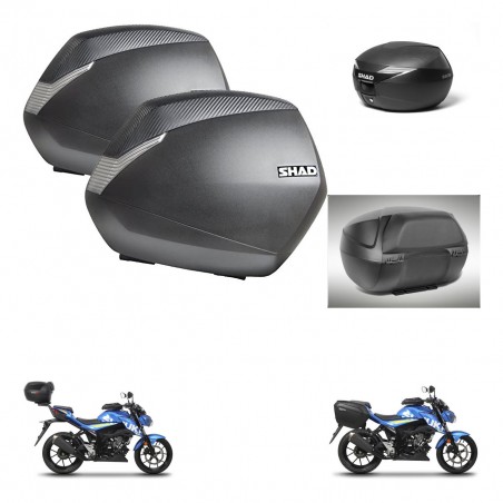 SHAD Suitcase trunk + mounting bracket SH36 suitcases accessories KIT-472366