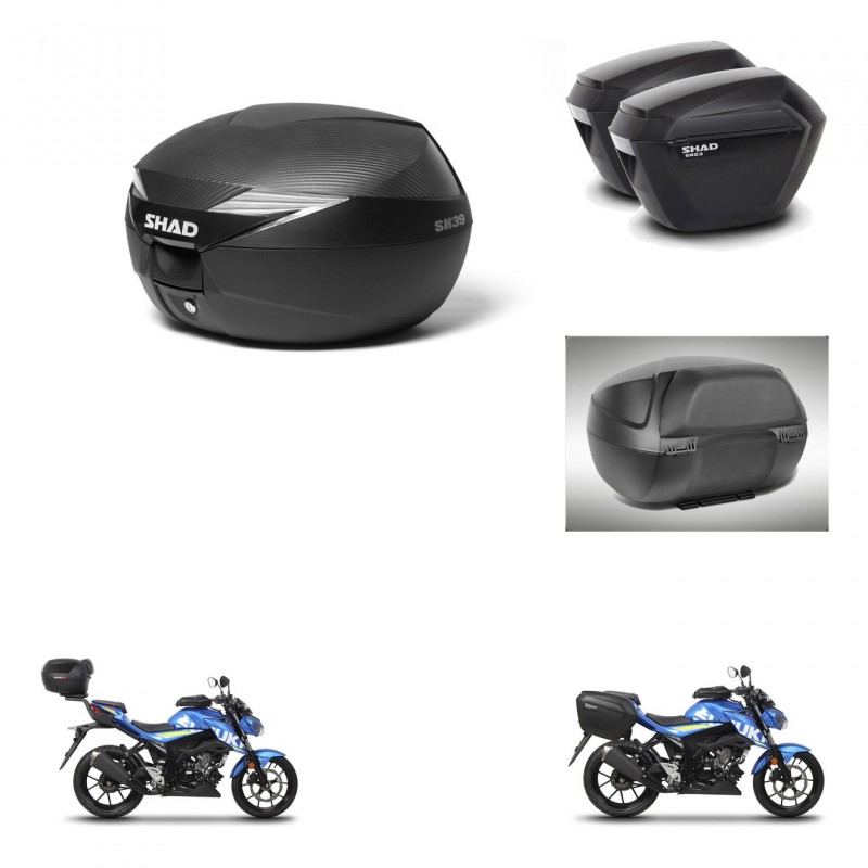 SHAD Maletas sh23 + soporte montaje Baul maleta accesorios KIT-472368
