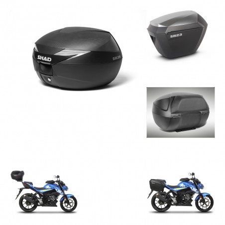SHAD Maletas sh23 alu + soporte montaje Baul maleta accesorios KIT-472371