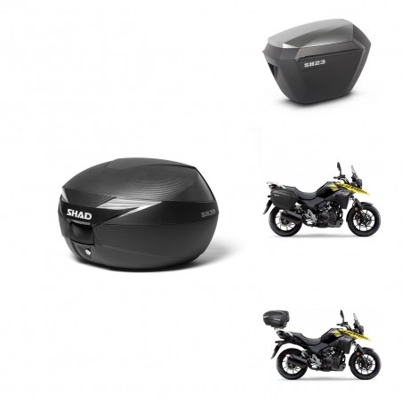 SHAD Maletas sh23 alu + soporte montaje Baul maleta KIT-472383