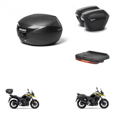 SHAD Maletas sh23 + soporte montaje Baul maleta accesorios KIT-472386
