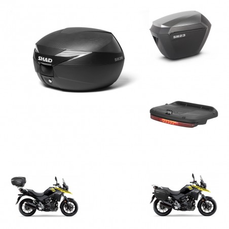 SHAD Maletas sh23 alu + soporte montaje Baul maleta accesorios KIT-472389