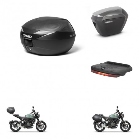 SHAD Maletas sh23 alu + soporte montaje Baul maleta accesorios KIT-472413