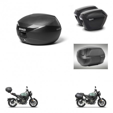 SHAD Maletas sh23 + soporte montaje Baul maleta accesorios KIT-472416